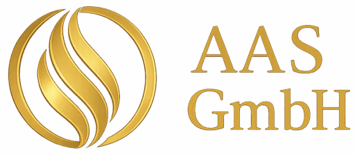 AAS GmbH Logo gold transparent